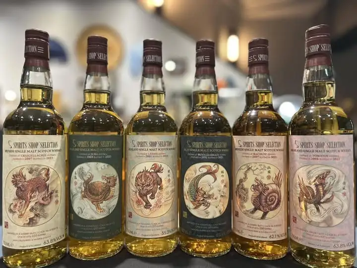 2007 Craigellachie 15 Years - Spirits Shop Selection 2 Bộ sưu tập Rồng với sáu lời chúc phúc