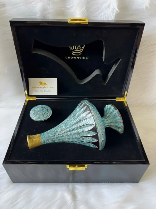 Brandy Crownvine Tradition K9 Crystal - Blue Topaz Swarovski (2)