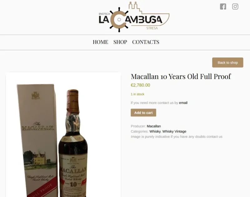 Macallan 10 Year Old (Full Proof) 4 Giá rượu Macallan 10 Year Old (Full Proof) - 3