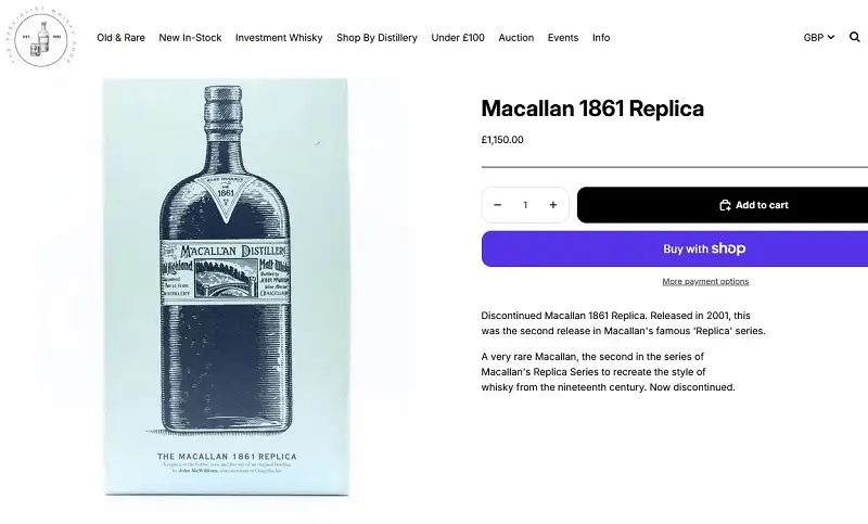 Giá rượu Macallan 1861 Replica Single Malt Scotch Whisky - 2