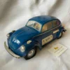 Jim Beam Whiskey Blue Volkswagen VW Bug Decanter 1973 (1)