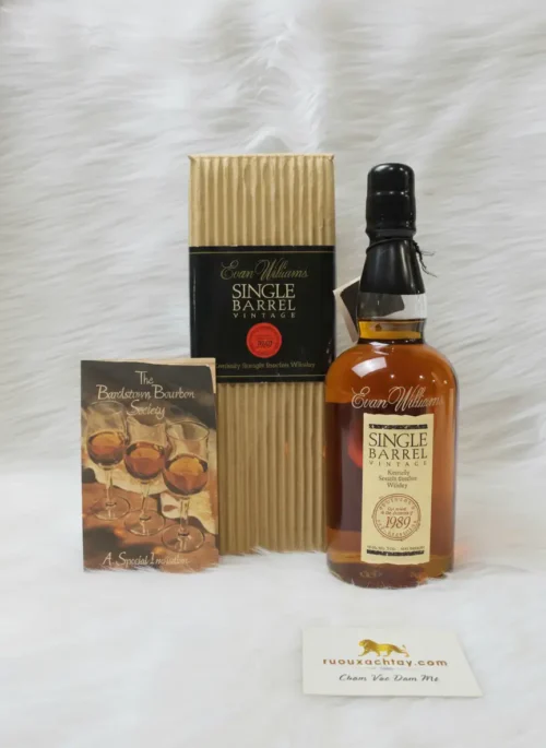 Kentucky Straight Bourbon Whiskey Evan Williams Single Barrel Vintage 1989