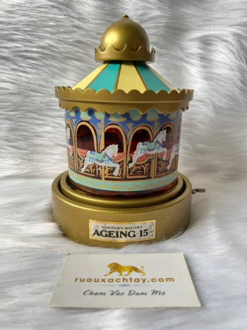Suntory Whisky Ageing 15 Year Old Carousel Music Box (1)