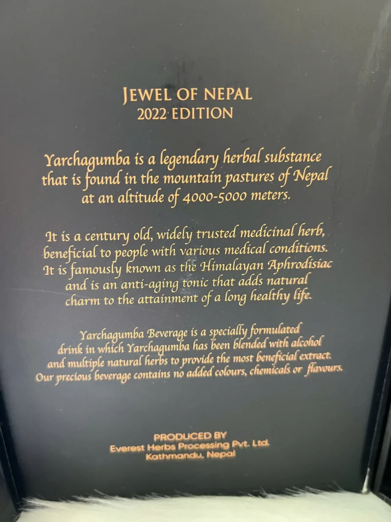 Whisky Nepal Yarchagumba Cordyceps Sinensis Golden Sapphire (2)