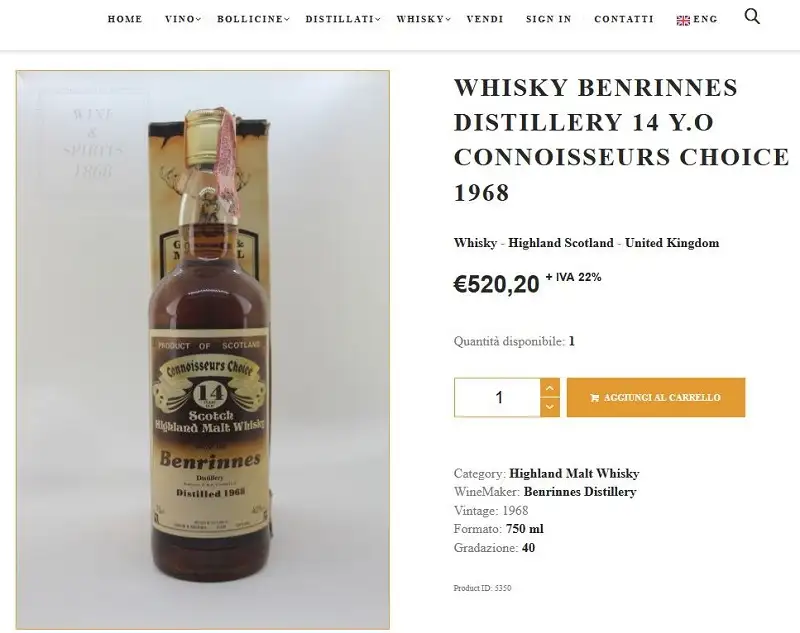 Giá rượu 1963 Benrinnes 14 Year Old - Gordon & MacPhail Connoisseurs Choice