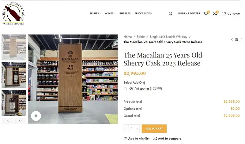 Macallan 25 Years Old Sherry Cask Release 2023 12 Giá rượu Macallan 25 Years Old Sherry Cask Release 2023 - 1