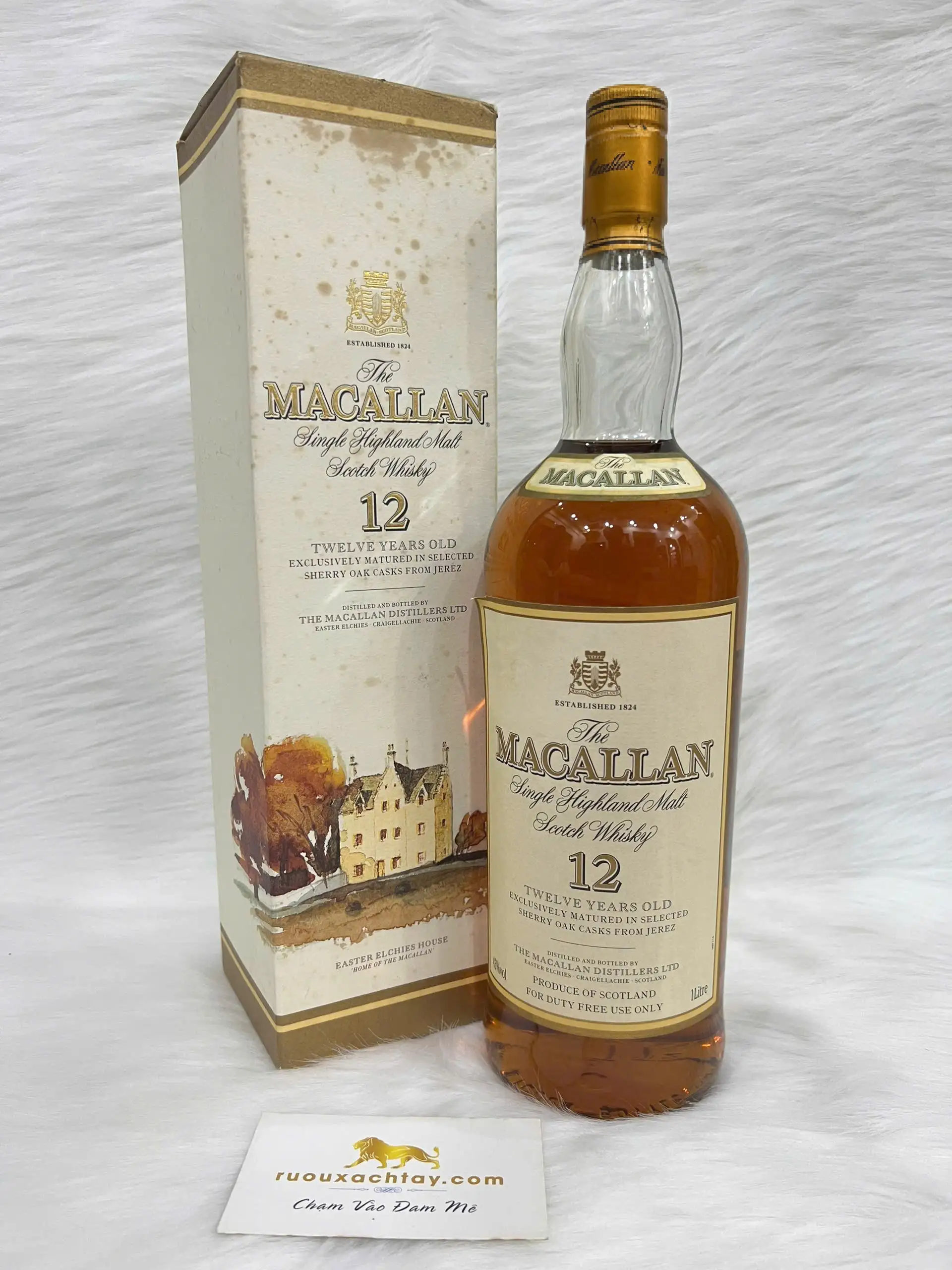 Macallan 12 Year Old Sherry Wood Single Malt Scotch Whisky, 1L, 43% ABV 1 Macallan 12 Year Old Sherry Wood Single Malt Scotch Whisky, 1L, 40% ABV (1)