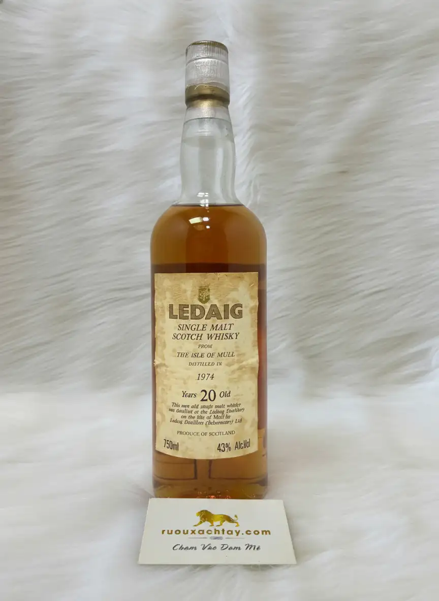 1974 Single Malt Scotch Whisky Ledaig 20 Year Old 1 1974 Single Malt Scotch Whisky Ledaig 20 Year Old