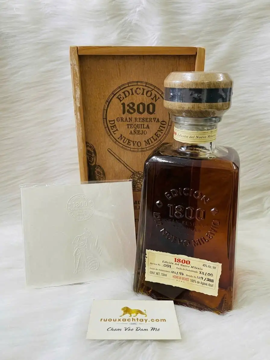 1800 Edicion del Nuevo Milenio Gran Reserva Tequila Anejo Bottled 2000 1 1800 Edicion del Nuevo Milenio Gran Reserva Tequila Anejo Bottled 2000 (1)