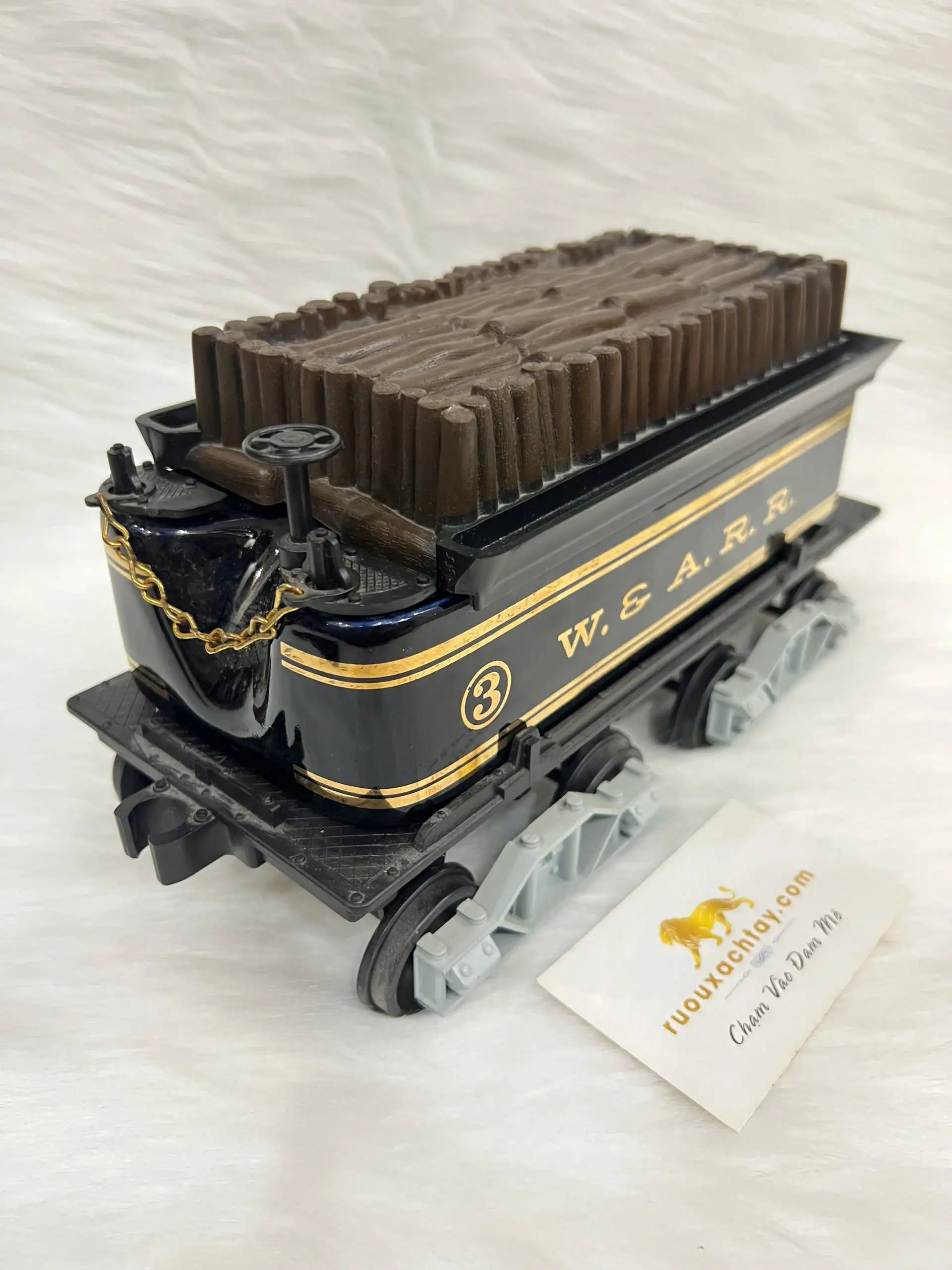 Jim Beam Western & Atlantic Railroad Wood Tender Decanter 2 Jim Beam Western & Atlantic Railroad Wood Tender Decanter (3)