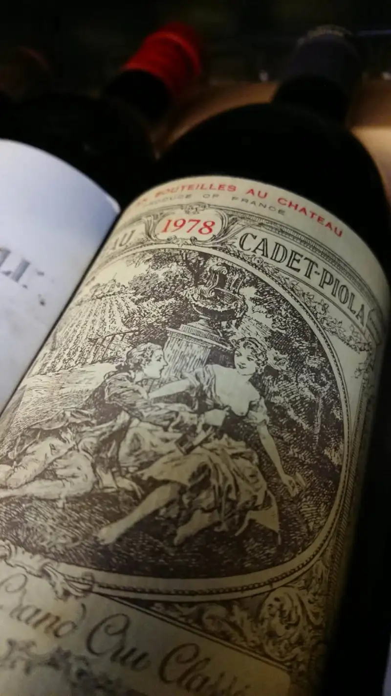 1978 Chateau Cadet Piola - Saint Emilion Grand Cru Classe 6 1978 Chateau Cadet Piola - Saint Emilion Grand Cru Classe