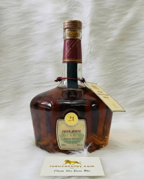 Inver House 21 Year Old Green Plaid Blended Whisky 70cl (3)