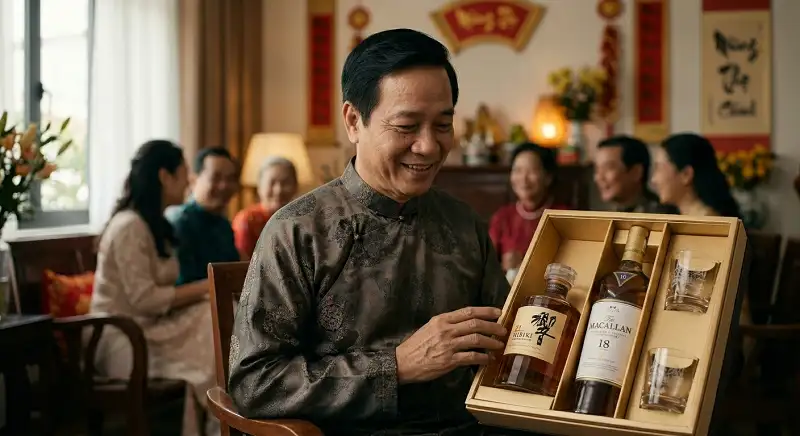 món quà rượu whisky dành cho người cao tuổi