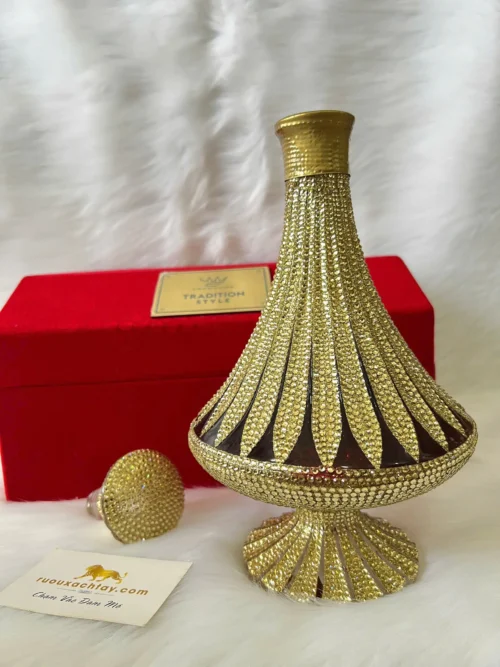 Brandy Crownvine Tradition Style K9 Crystal Decanter Gold Swarovski 5 Brandy Crownvine Tradition Style K9 Crystal Decanter Gold Swarovski (2)