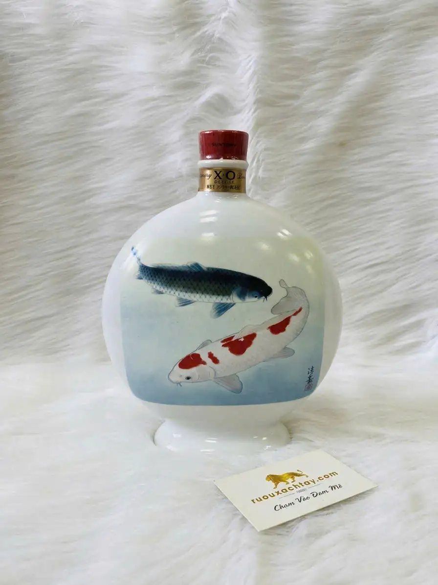 Suntory Brandy XO Deluxe Flask Decanter - Gift For Prime Minister Fumio Kishida 1 Suntory Brandy XO Deluxe Flask Decanter - Gift For Prime Minister Fumio Kishida (1)