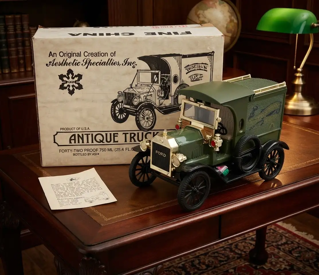 ASI Coffee Liqueur - Ford Model T Telephone Truck Decanter 6 ASI Coffee Liqueur - Ford Model T Telephone Truck Decanter