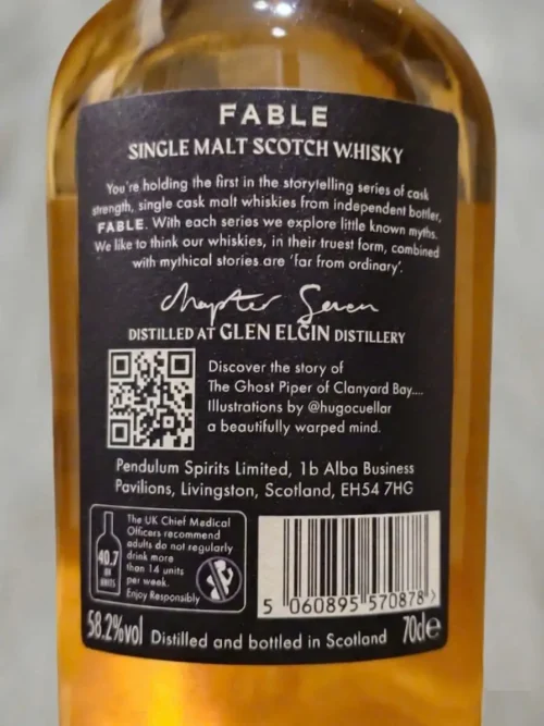 Fable Chapter Seven: Piper - Glen Elgin 12yo 8 Fable Chapter Seven Piper - Glen Elgin 12yo (6)